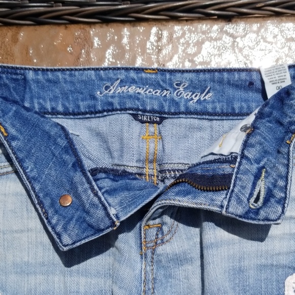 AE Crochet Lace Trim Cut-off Shorts - Picture 4 of 4